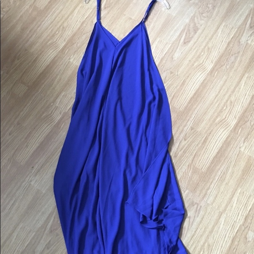 Long blue dress